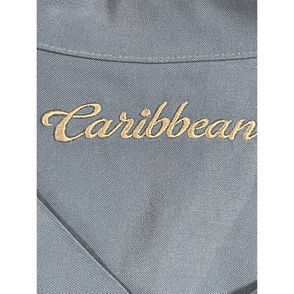 Caribbean Men’s Blue Modal-Blend Camp Shirt - Size M - Picture 3 of 8